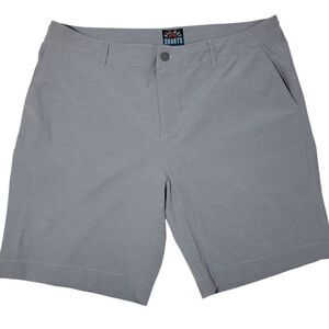 Faherty All Day Shorts Mens Size 38 Hybrid Stretch Performance Chino Golf Gray‎